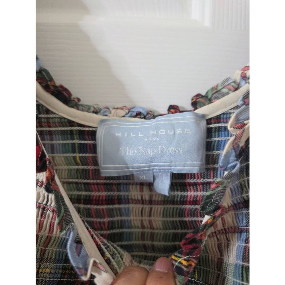 Hill House Home The Louisa Nap Dress in Ivory Tartan XL - Picture 6 of 9